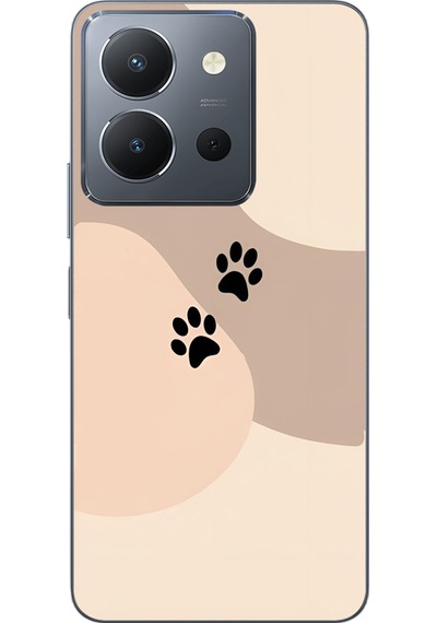 Vivo Y36 Uyumlu İki Pati Baskılı Silikon Kılıf Renkli