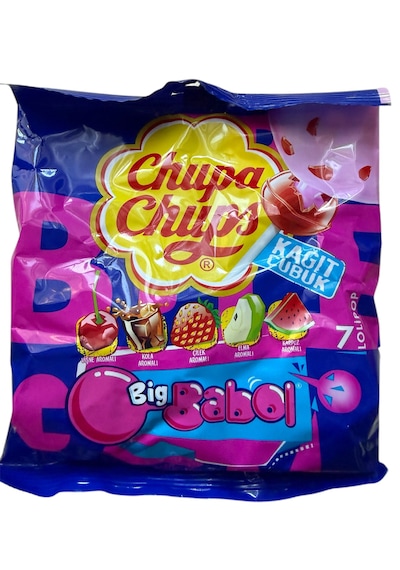 Sakız Dolgulu Lolipop Şekerleme 1 Poşette 7 Adet 84 G. 1 Paket 12 Adetli