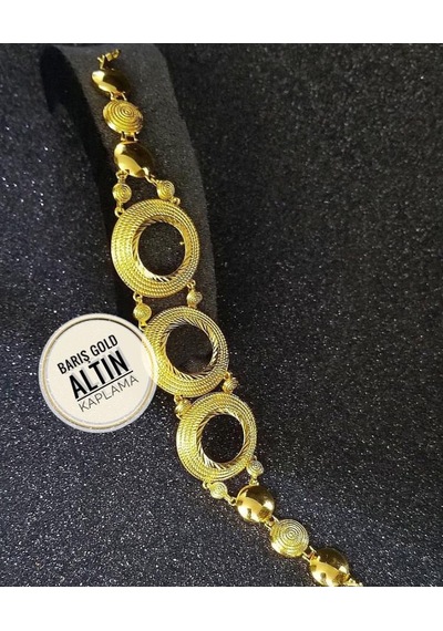 Barışgold 22Ayar Altın Kaplama Bileklik N11.59994 Çok Renkli