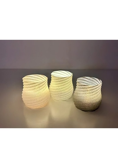 3lü Set Şamdan Led Mumluk Ufak Boy Konsol Yemek Masası Dekorasyon ŞEFFAF