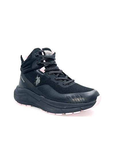U.s. Polo Assn. Gerrard Hi Wmn 4pr Kadın Siyah-pembe Waterproof Bot Siyah