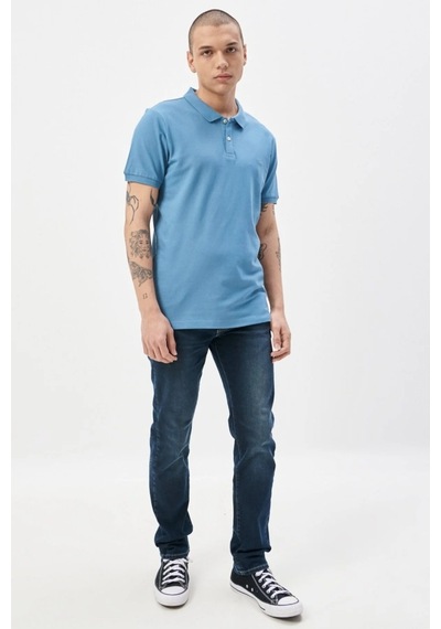 Lee Erkek Mavi Polo Tişört L211810404 Mavi