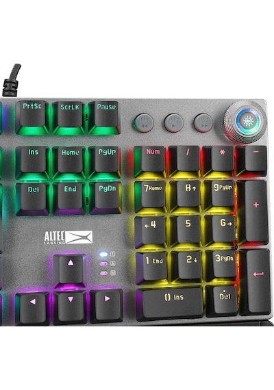 Altec Lansing ALGK8614 Blue Switch RGB Mekanik Oyuncu Klavye Altec Lansing ALGK8614 Blue Switch RGB Mekanik Oyuncu Klavye