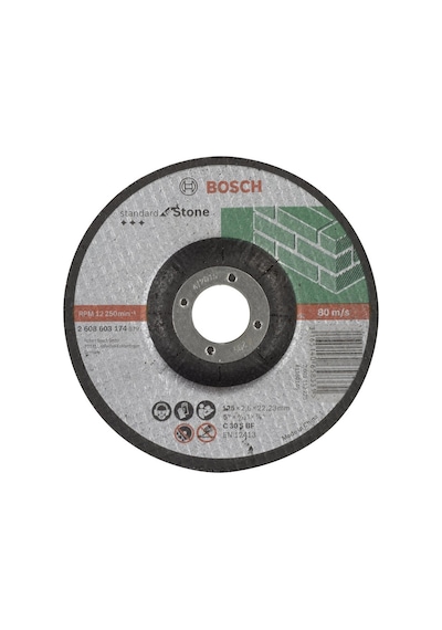 Bosch 125x2.5 Mm Standard For Stone Bombeli 2608603174