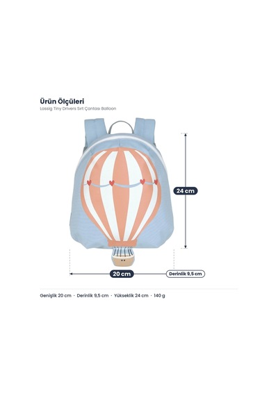 Lassig Tiny Drivers Sırt Çantası Balloon Çok Renkli