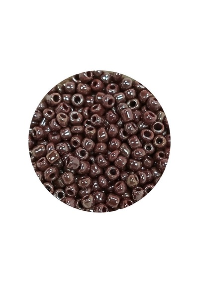 Dökme Cam Kum Boncuk 8/0 3 Mm - 20 Gram - Parlak Koyu Kestane - Bnc168 Diğer