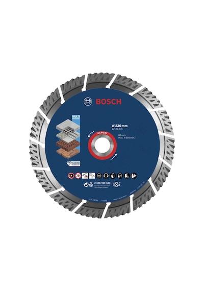 BOSCH Expert MultiMeterial Yapı Malzemeleri İçin Elmas Testere 230 mm