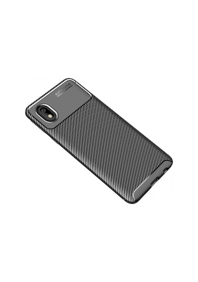 Samsung Galaxy  Uyumlu - A01 Core Kılıf Auto Focus Karbon Kapak - Siyah
