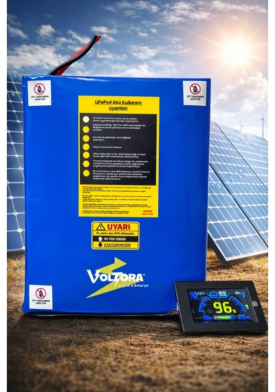 24 Volt 102 Amper Smart Bluetooth Solar Akü 15 Yıl Ömür - Yüksek Kapasite