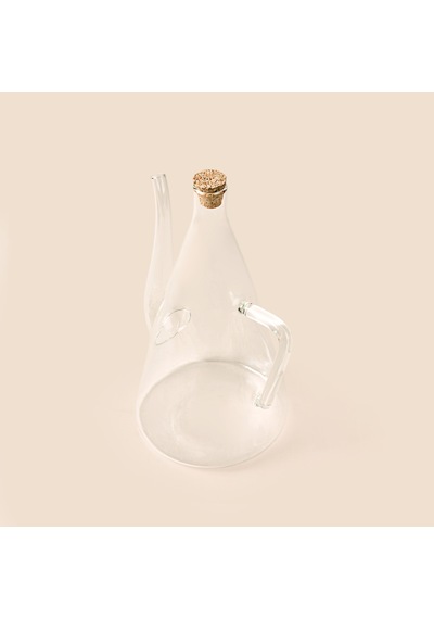 Lina Borosilikat Cam Yağlık - 600 Ml - Şeffaf Çok Renkli