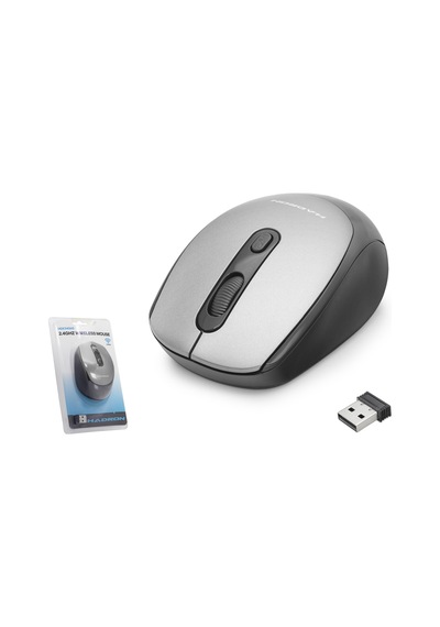 Hadron Hdx3406g Kablosuz Mouse 2.4 Ghz 1600 Dpı Gri Siyah