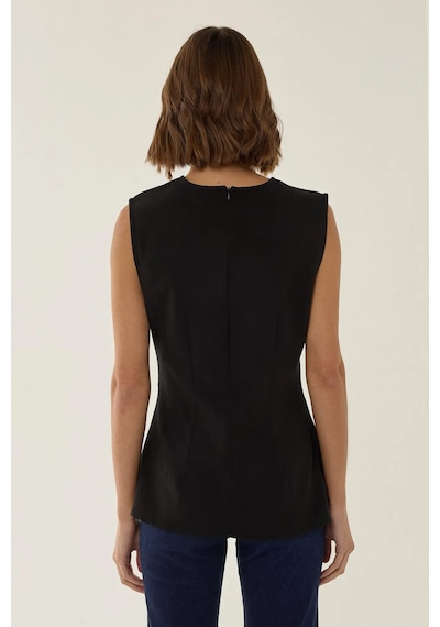 Hiccup Siyah Peplum Üst