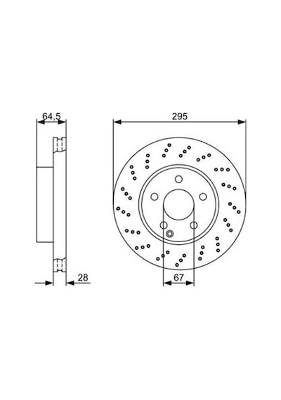 Mercedes C Serisi 204 C180cdı 2.1 2010-2014 Bosch Ön Disk 295mm 2 Adet
