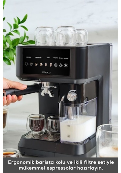 Karaca Mycaffe Barista S10 Espresso Latte Ve Cappuccino Makinesi