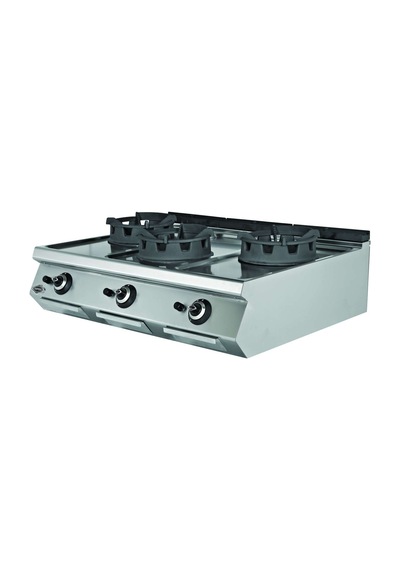 Gazlı Wok Ocağı 3 Brulörlü EMP.PLS.9WK030-LPG