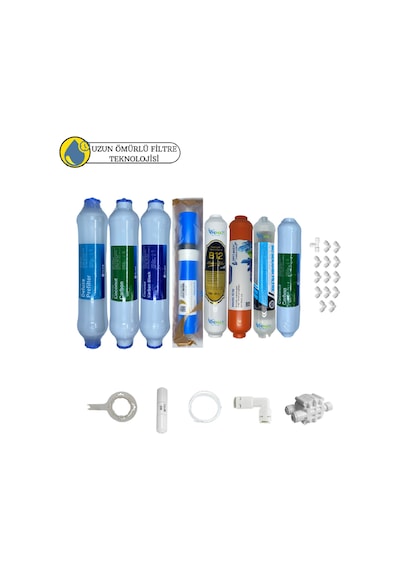 Fluxtek Kapalı Kasa Su Arıtma Sertifikalı 8li Pera Water Mineral Vontron Helixfil Teknoloji Mebran
