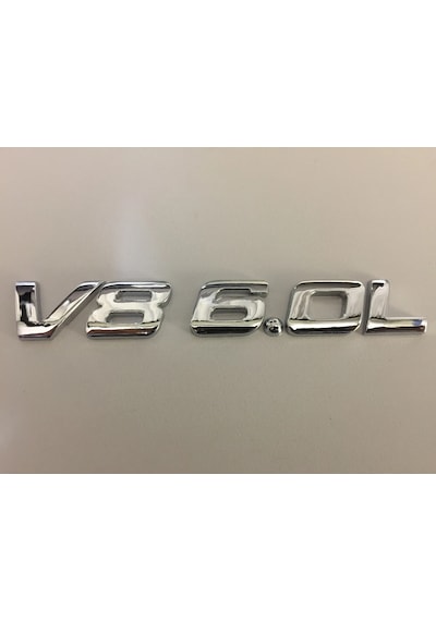V8 6.0 L Krom Bagaj Yazısı Mercedes Cla
