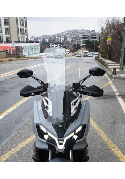 Motocam Sym Adx 250 Ön Cam 2024-2026 Model 75cm Şeffaf Renkli 4mm Uzun