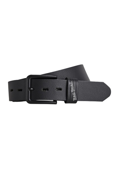 Bad Bear Sliced Belt Siyah Deri Erkek Kemer - 110 Cm Siyah