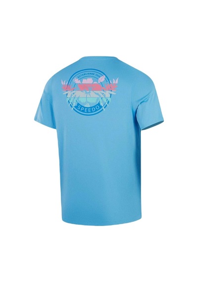 Speedo 8-00395716242 Ss Graphic Swim Shirt Am Erkek Güneş Koruyucu Tişört 001