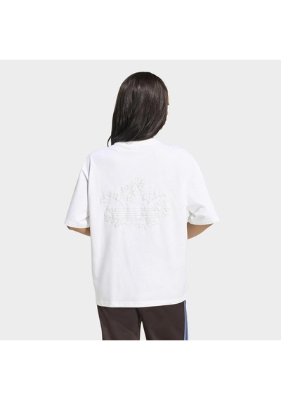 Adidas Floral Gfx Kadın Beyaz Tişört Kx1879