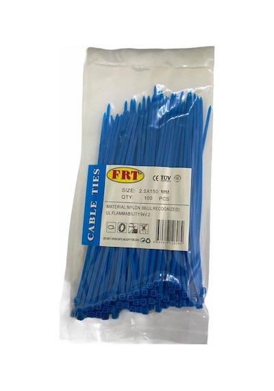 Mey İthalat Frt Mavi 2,5x150 Kablo Bağı