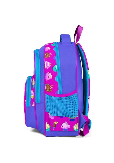 Coral High Kız Çocuk Cupcake İlkokul Sırt Çantası Ve Beslenme Çantası Çok Renkli