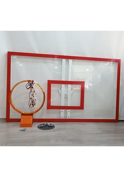 Mia Basketbol Panya Seti 105 180 8 Mm Solid Polikarbon 45 Cm Yaylı Çember