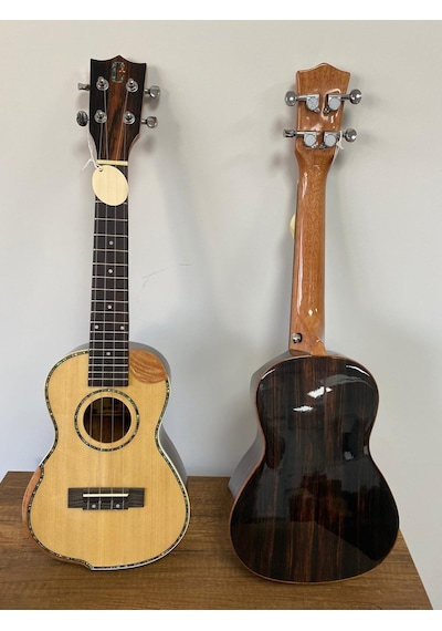Concert Boy G Özel Üretim Venge-Ladin Kapak Ukulele-Kalın Kılıflı