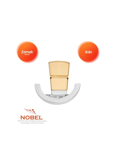 Tivist Lüks Askı, Metal, Vestiyer Askı, 123 Gr, Dolap Askılık, Duvar Askılığı, Krom Altın Vidalı