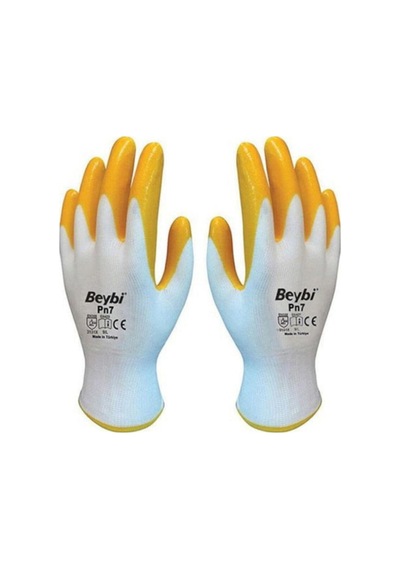 Sarı Nitril Eldiven Pn7 No 10