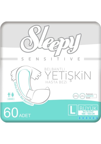 Sleepy Yetişkin Hasta Bezi Large 2 x 30'Lu 60 Adet