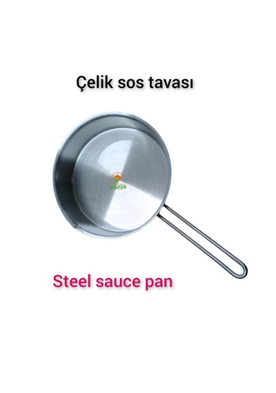 Çelik Sos Tavası Çelik Sosluk 20 Cm Ebatlı Büyük Boy 430 Kalite