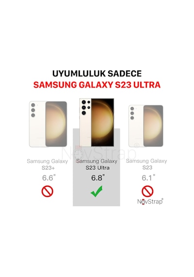 Novstrap Samsung Galaxy Uyumlu  S23 Ultra İle  Kılıf Şeffaf Magsafe İle  Kamera Korumalı Kapak