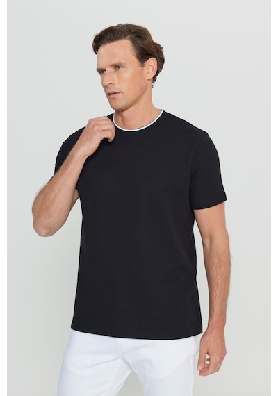 Altınyıldız Classıcs Erkek Sıyah Pamuklu Slim Fit Dar Kesim Polo Yaka Jakarlı Esnek Tişört SIYAH Altınyıldız Classıcs Erkek Sıyah Pamuklu Slim Fit Dar Kesim Polo Yaka Jakarlı Esnek Tişört SIYAH