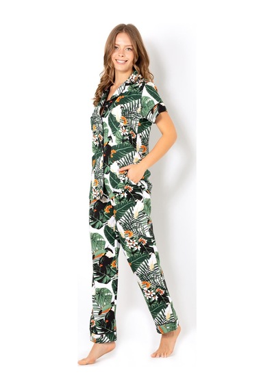 Miorre Doremi Ivied Kısa Kollu Kadın Pijama Takımı 001