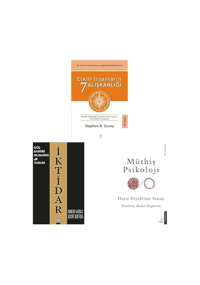 Etkili İnsanlarin 7 Aliskanligi - İktidar - Muthis Psikoloji 3 Set