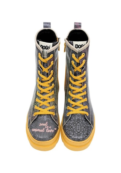 Kadın Vegan Deri Çok Renkli Fermuarlı Uzun Bot - Soul Full Of Animal Love Tasarım Multicolor Kadın Vegan Deri Çok Renkli Fermuarlı Uzun Bot - Soul Full Of Animal Love Tasarım Multicolor
