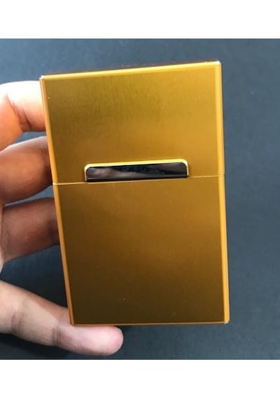 Metal Sigaralık Mıknatıslı Kutu Sigara Paketlik
