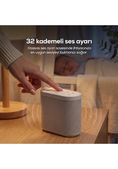 Xenon Smart Beyaz Gürültü Makinesi | 21 Sesli, Akıllı Zamanlayıcılı, Bebek ve Yetişkin Uyumlu, Uyku Arkadaşı (X6230)