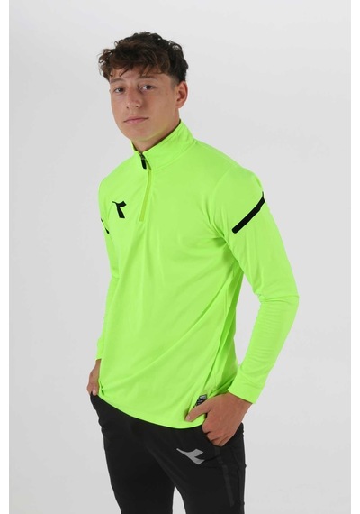 Diadora Alto Antrenman Eşofmanı Tek Üst Neon Yeşil