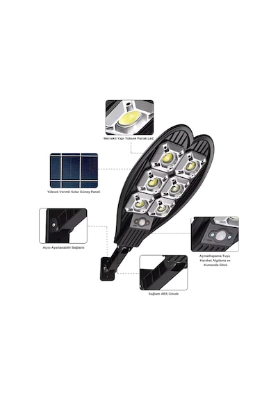 Forlife 120watt Güneş Enerjili Solar Sokak Armatürü
