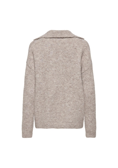 Only Onlmaggıe Lıfe Ls Splıt Neck Cc Knt Koyu Bej 15324310 Koyu Bej