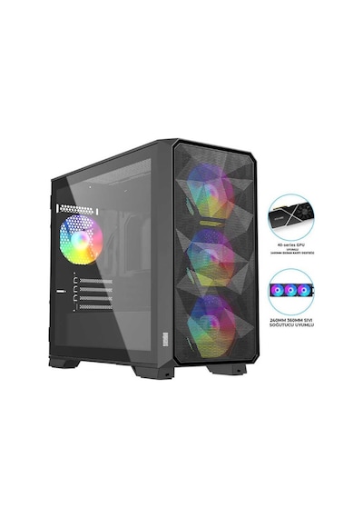 Rotampc RTM137 i7-14700F 16 GB 512 GB SSD 6 GB RX3050 27" Free Dos Masaüstü Oyuncu Bilgisyarı