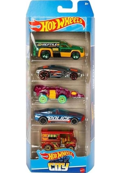 Hot Wheels Beşli Araba Seti City Htv39