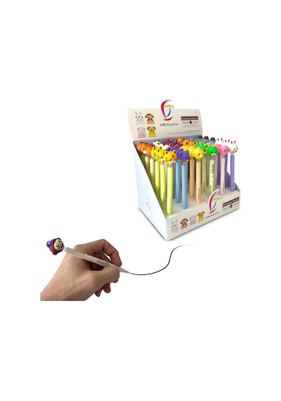 Maskot Başlıklı Uçlu Kalemler Maymun