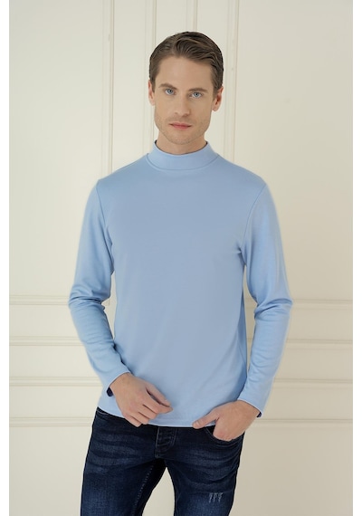 Efor Ts 894 Slim Fit Açık Mavi Spor T-shirt Mavi