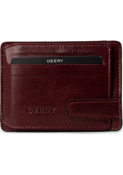 Deery Erkek Hakiki Deri Bordo Yatay Cüzdan - 00521mbrdz01 Bordo