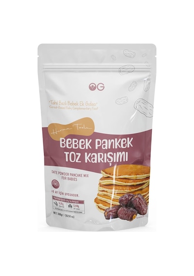 OG natural Hurma Tozlu Bebek Pankek Toz Karışımı 300 Gr +8 Ay