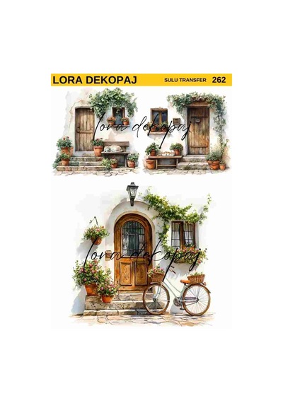 Lora Dekopaj Sulu Transfer Kağıdı - 262 25x35 Cm